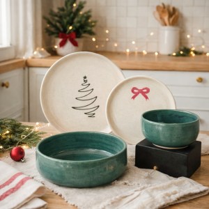 Feliz Navidad - Festive Tiny Bow - Assorted set of 4